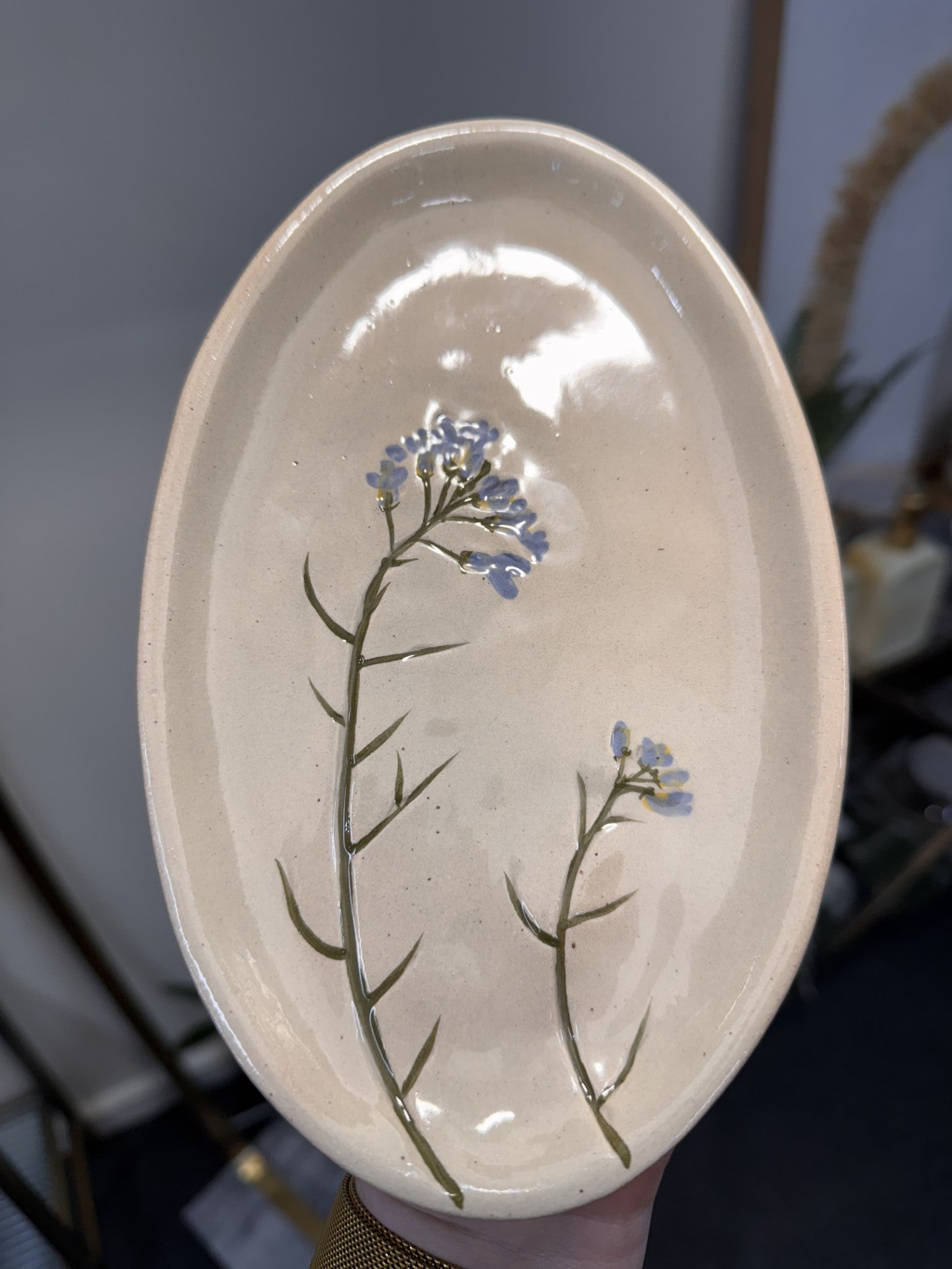 Flori Ceramic Oval Plate 20x12.5cm