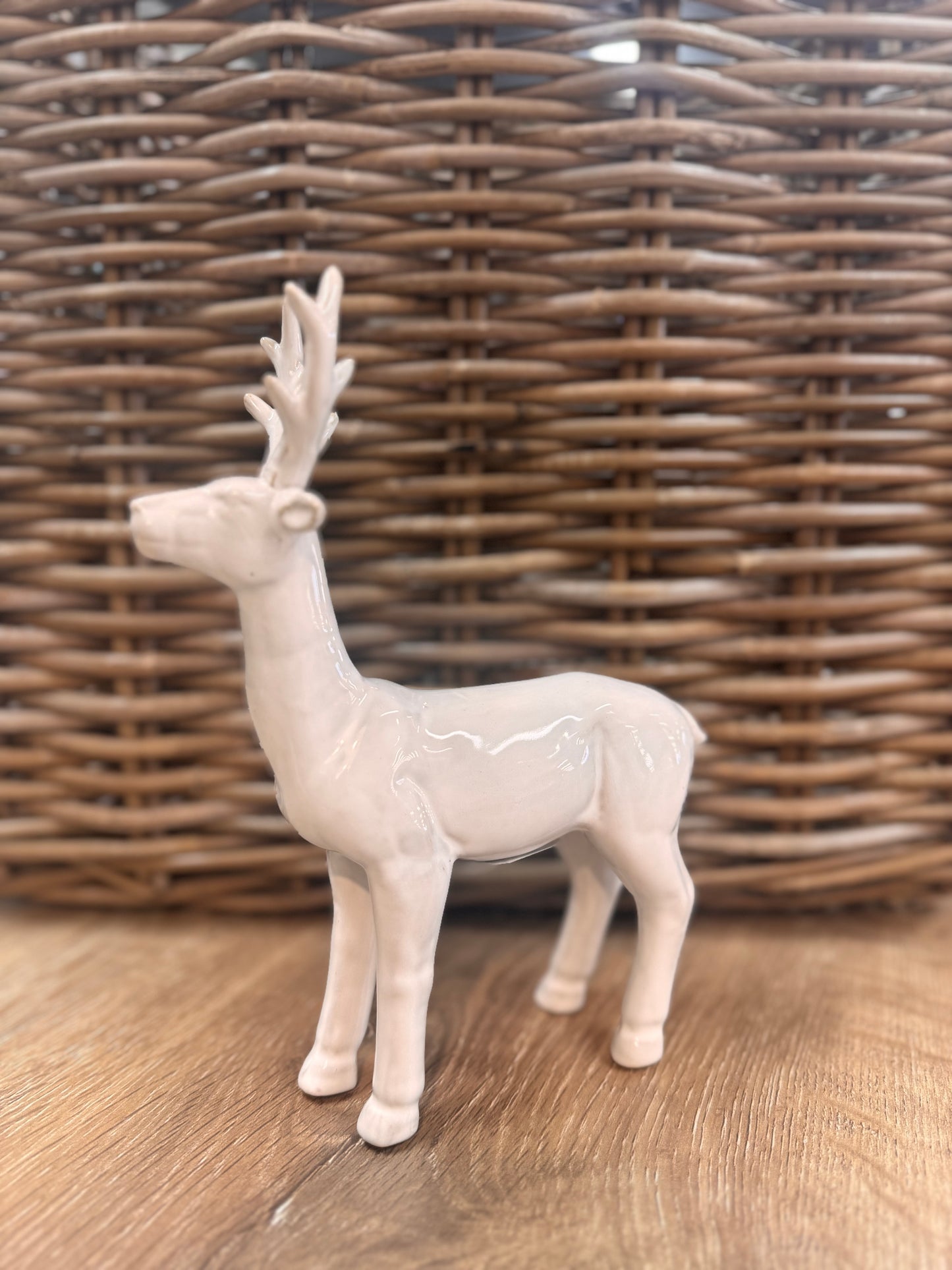 Ceramic Standing Deer - 15x5x19.5cm