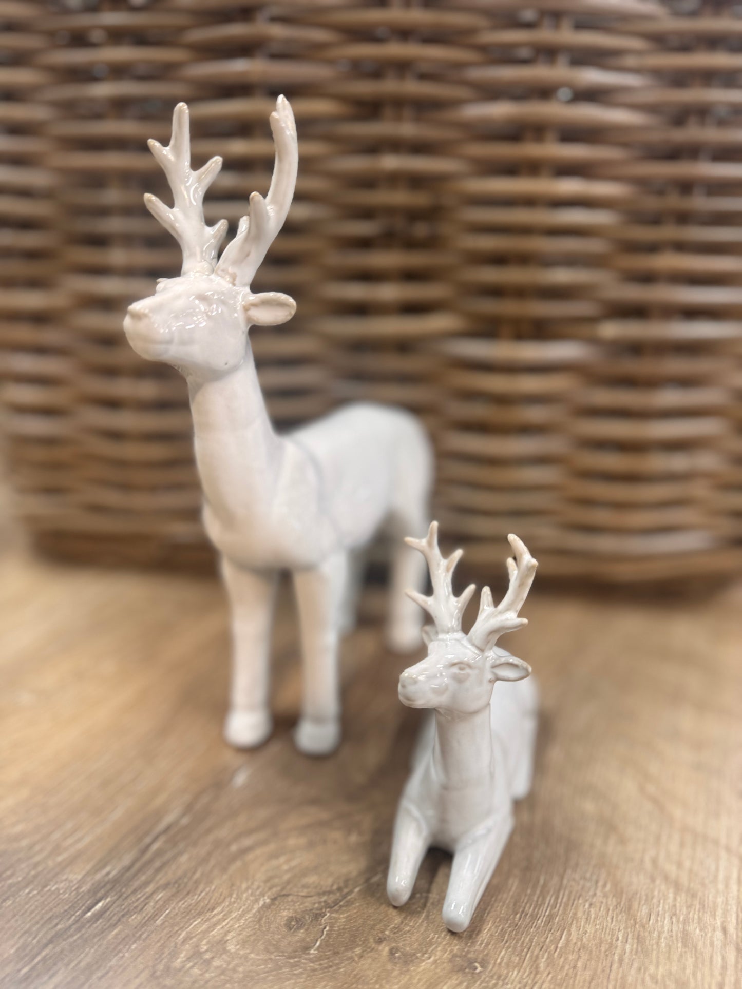 Ceramic Standing Deer - 15x5x19.5cm