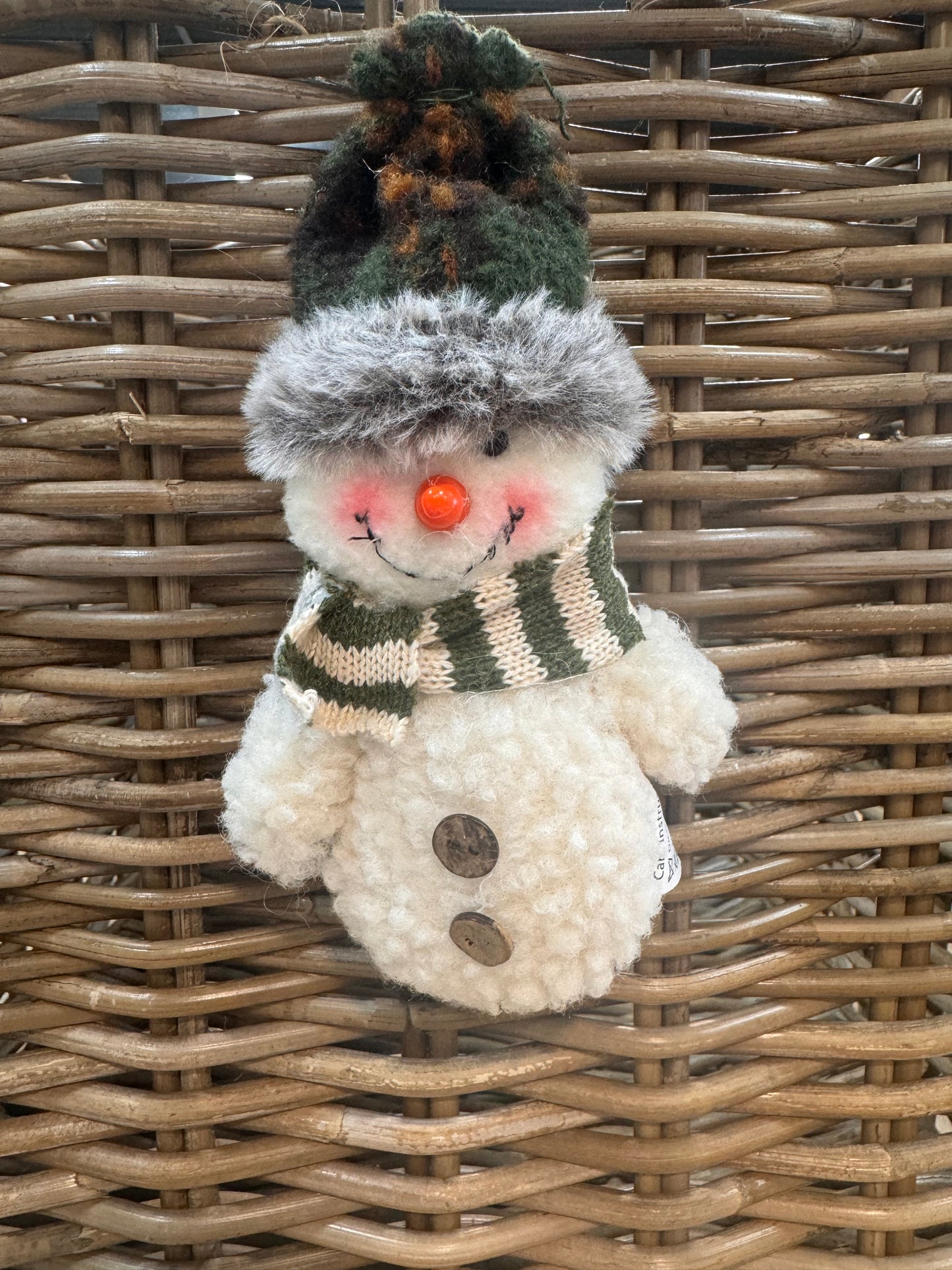 Hanging Snowman Ornament - 11x8x14cm