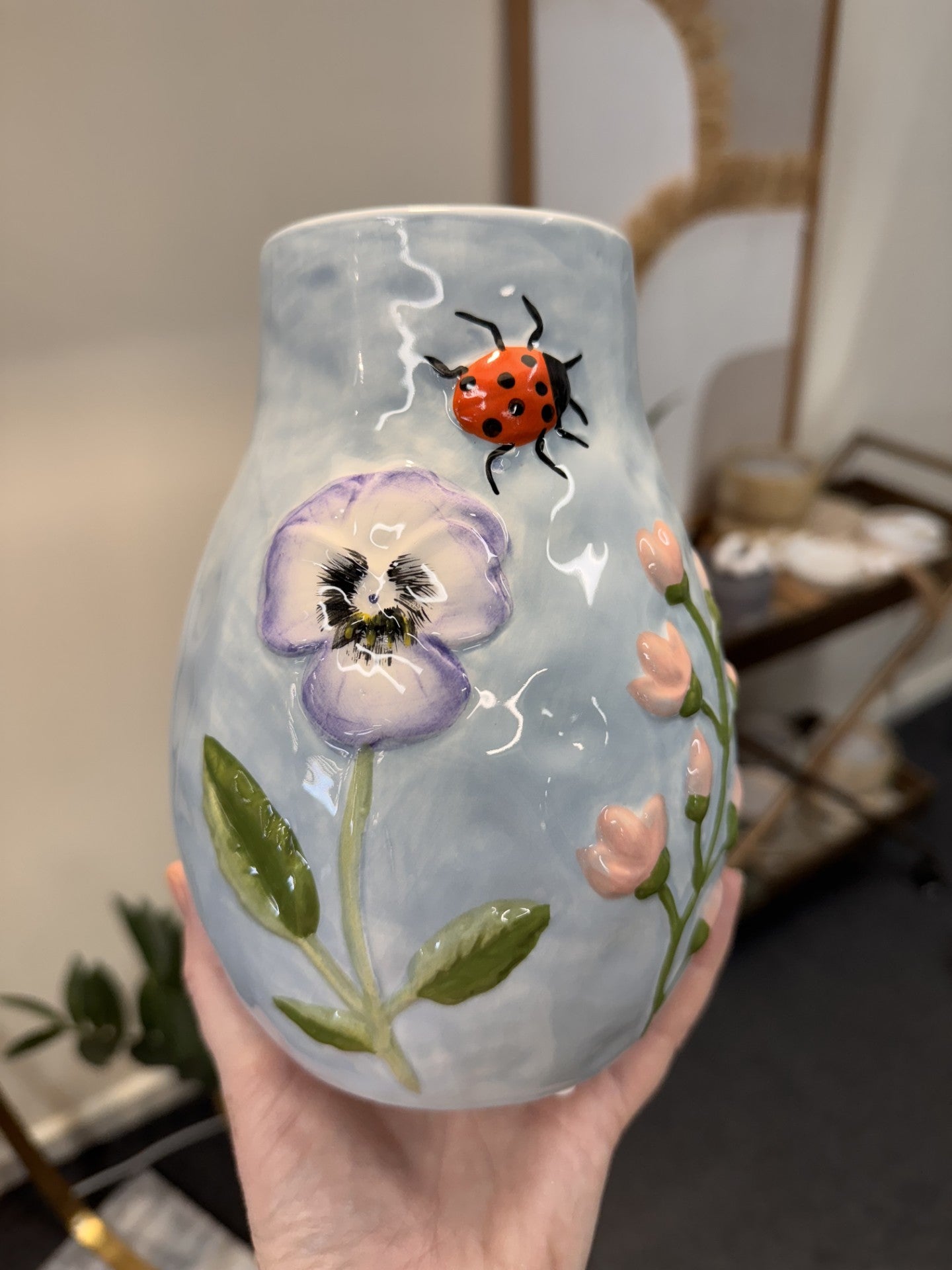 Primavera Ceramic Vase 13x17.5cm
