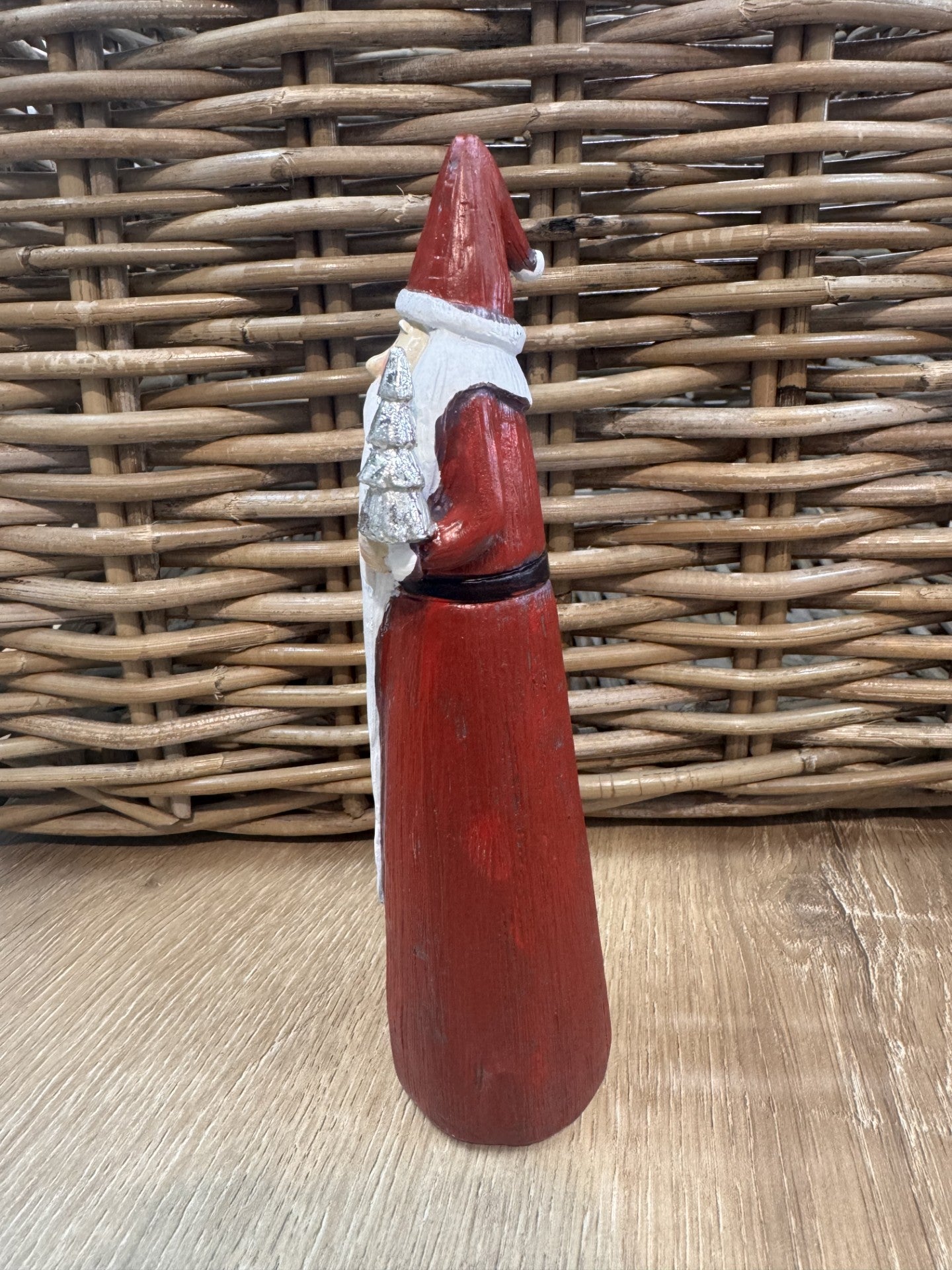 Ceramic Santa with Tree - 5x4x18cm