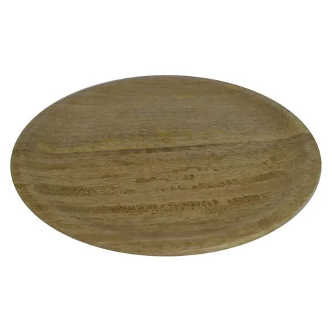 Caine Wood Round Plate