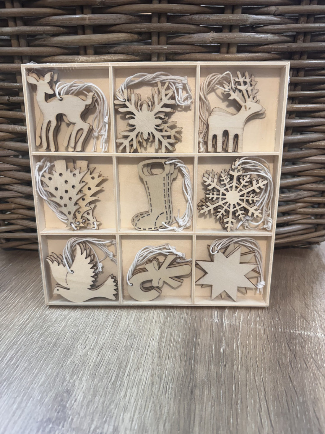 36 Piece Wooden Natural Assorted Decorations All About Furniture & Decor